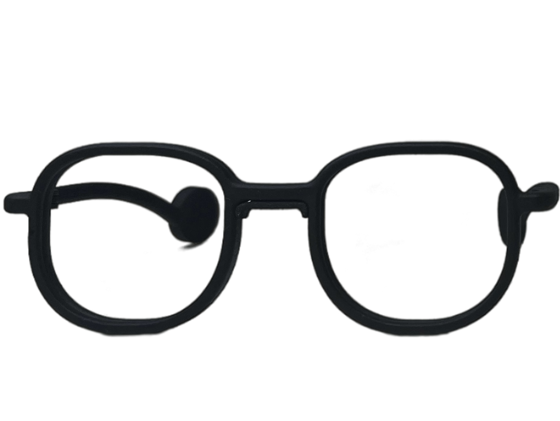 Modern Jaybs — squircle lenses with temple-mounted disc pads — front view